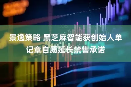 景逸策略 黑芝麻智能获创始人单记章自愿延长禁售承诺