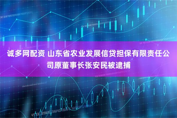 诚多网配资 山东省农业发展信贷担保有限责任公司原董事长张安民被逮捕